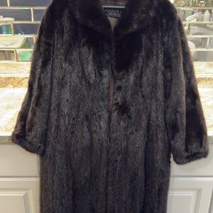 Avanti Black Fur Coat
